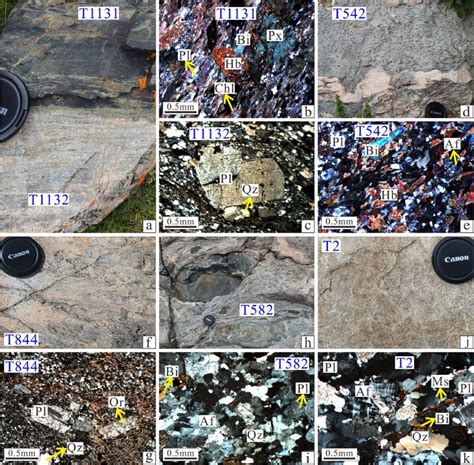 Photographs and photomicrographs of Cambrian magmatic rocks from the ...