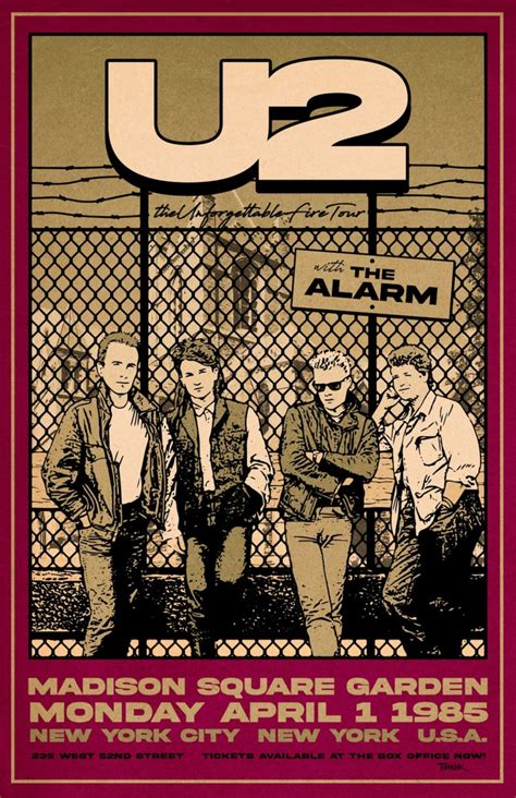 u2 1985 concert poster