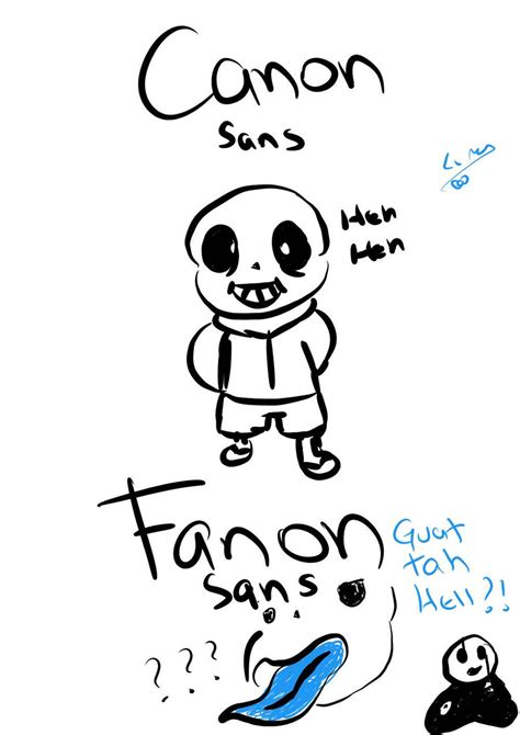 Canon VS Fanon Sans. by L-MIT on DeviantArt