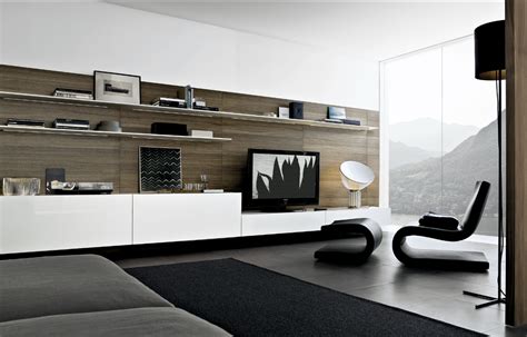 white on walnut | Modern wall units, Living room tv, Tv wall unit