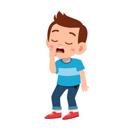 Boy Yawning Clipart