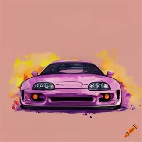 Customized supra mk4 car on Craiyon