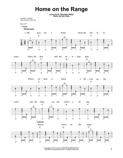 Home On The Range | Sheet Music Direct