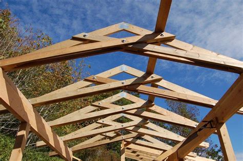 Scissor trusses over the courtyard | Roof truss design, Roof trusses ...