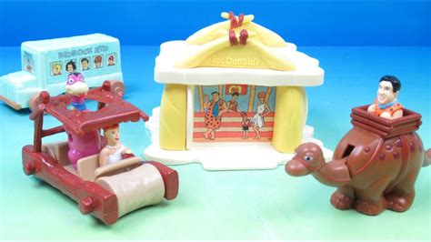 1993 The Flintstones set of 4 McDonalds Happy Meal Kids Toys Video ...