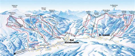 Bad Kleinkirchheim Piste Map / Trail Map