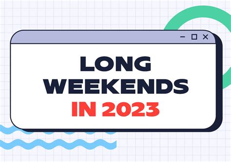 LIST: Long weekends in 2023