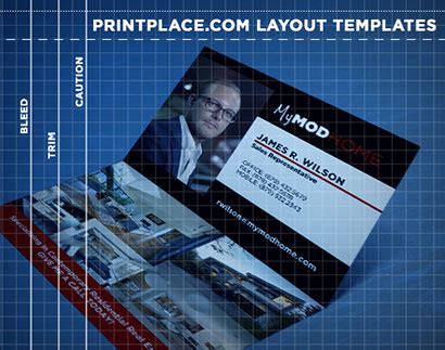 Folded Business Cards - Print Templates - Free Download | PrintPlace