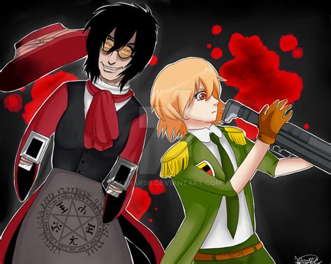 Alucard and Seras [Fan Art Original] by Hanak08 on DeviantArt