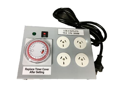 Timer 4 Outlet Heavy Duty - Gold Coast Hydroponics