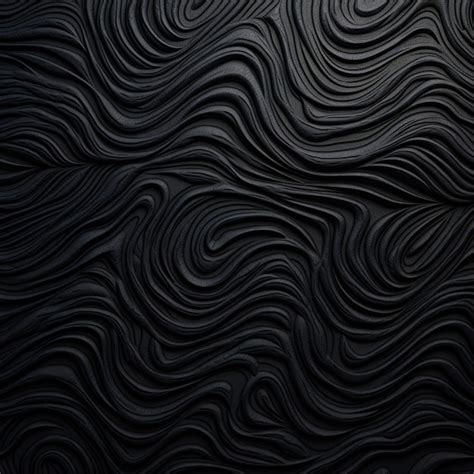 Premium AI Image | An abstract textured black background with metal spirals