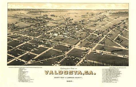 Historic Map - Valdosta, GA - 1885 | World Maps Online