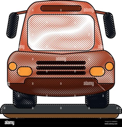 Bus front view Stock Vector Image & Art - Alamy