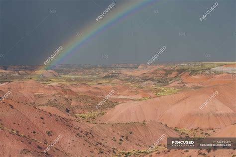 Rainbow and storm clouds — beauty in nature, Non Urban Scene - Stock ...