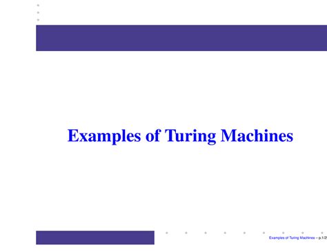 Turing machine tutorial and practical - Examples of Turing Machines ...