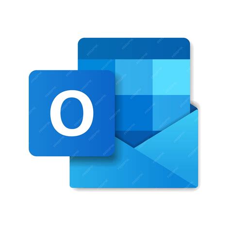 ロゴ outlook ファイル アイコンのモダンなフラット デザイン | プレミアムベクター