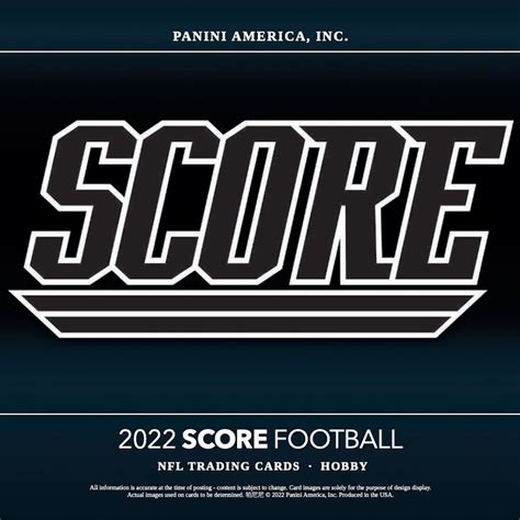 2022 Score Football Checklist, NFL Set Details, Reviews, Boxes