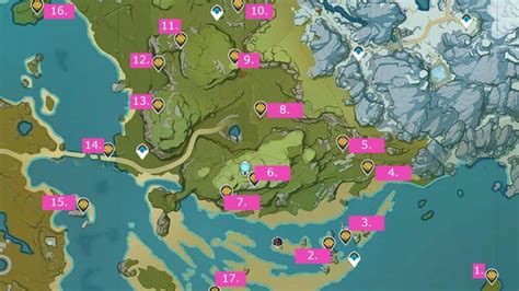 All Geoculus Locations On Genshin Impact Interactive Map