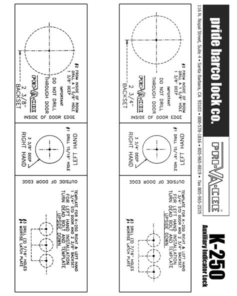 Kwikset Deadbolt Template Drill Template – williamson-ga.us