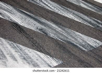 Tyre Marks On Road Stock Photo 21242611 | Shutterstock