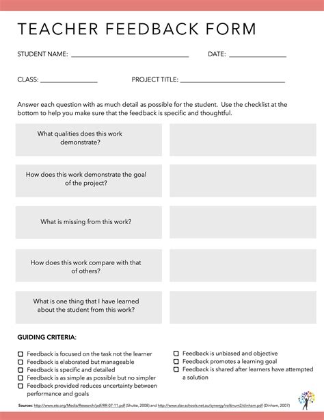 A New Twist on Feedback Forms | Feedback for students, Evaluation form ...