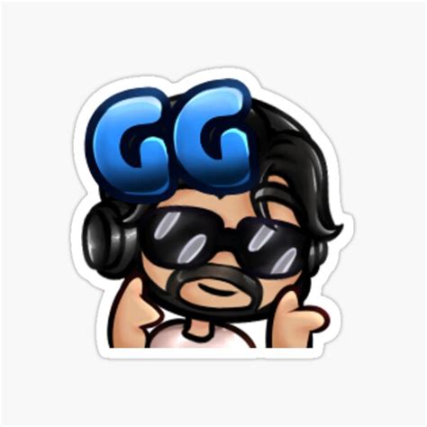 "GG Emote Sticker" Sticker for Sale by atiftorofdar | Redbubble