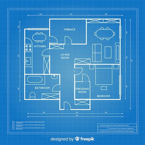 Blueprint House Floor Plan - House Design Ideas