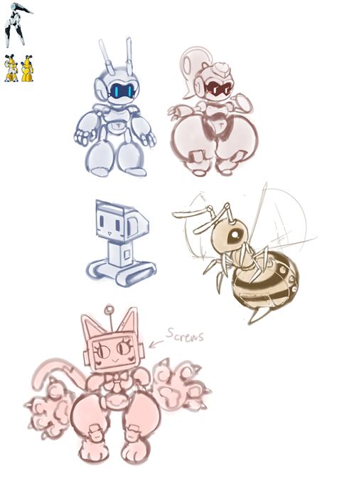 Robot Designs for Potential Video Game — Weasyl