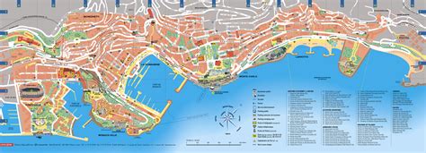 Monaco Tourist Map - Monaco • mappery