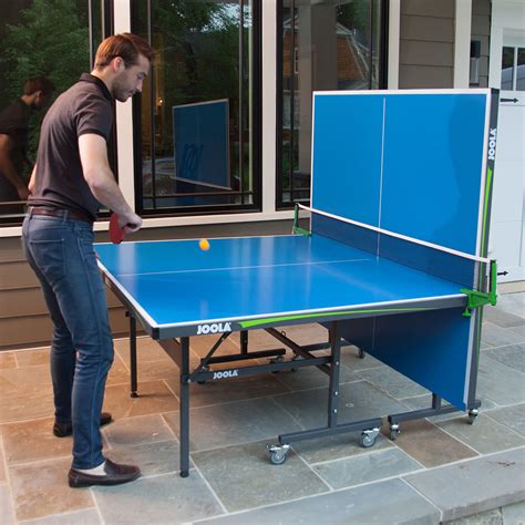 Joola Outdoor Aluminum Table Tennis Table With Weatherproof Net Set