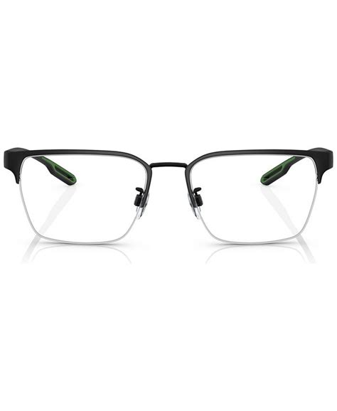 Emporio Armani Men's Square Eyeglasses, EA113756-O - Macy's