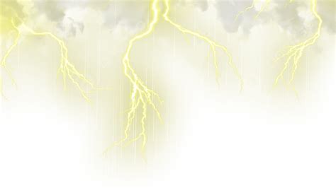 Lightning Weather Yellow Lightning Light Effect, Thunder, The Weather ...