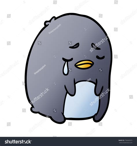 Cartoon Crying Penguin Stock Vector (Royalty Free) 756069973 | Shutterstock