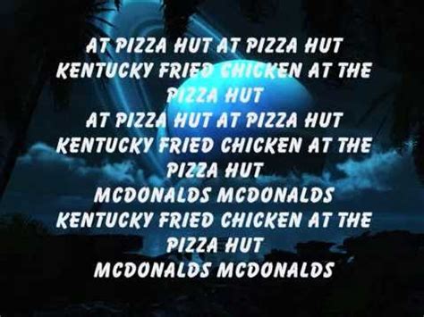 Pizza Hut Lyrics - YouTube