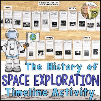 Space Exploration History Timeline Activity by Sunrise Science | TpT