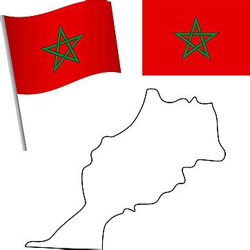 Morocco Flag And Map Flag Morocco Flag Icon Vector, Flag, Morocco Flag ...