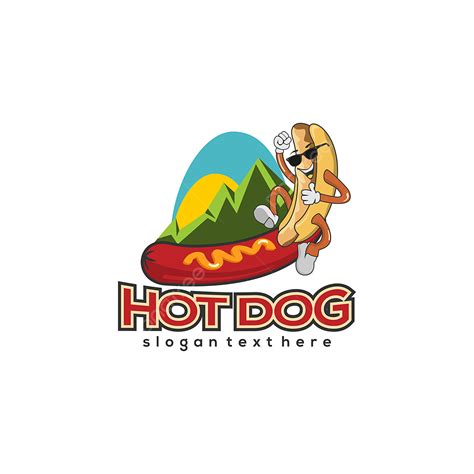 Hot Dog Vector Hd PNG Images, Hot Dog Logo Design Vector, Traditional ...