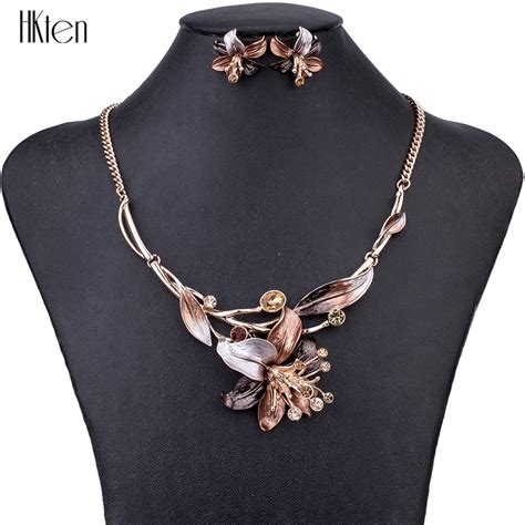 MS1504620-Fashion-Jewelry-Sets-Choker-Necklace-Colorful-Flower-Pendant ...