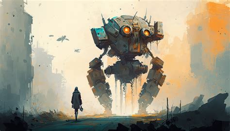 Fondos de pantalla : ai art, ilustración, arte conceptual, robot ...