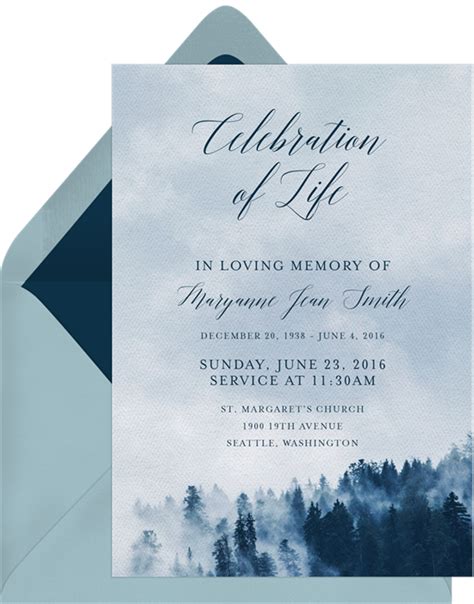 Celebration Of Life Invitations Templates Free - FREE PRINTABLE TEMPLATES