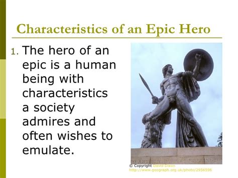 Epic Hero Characteristics