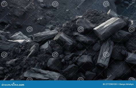 Detailed View of Bituminous Coal Formation Creating Using Generative AI ...