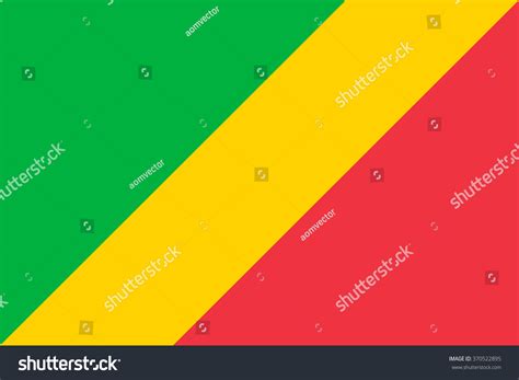 Standard Proportions Color Republic Congo Flag Stock Vector (Royalty ...