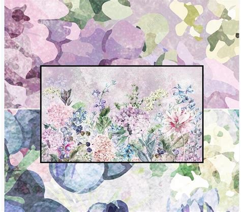 Watercolor Hydrangea Flowers Wallpaper Colorful Flowers | Etsy