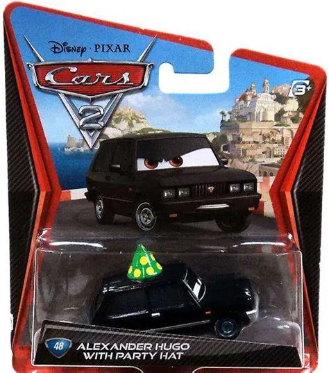 Disney Pixar Cars Cars 2 Main Series Alexander Hugo with Party Hat ...