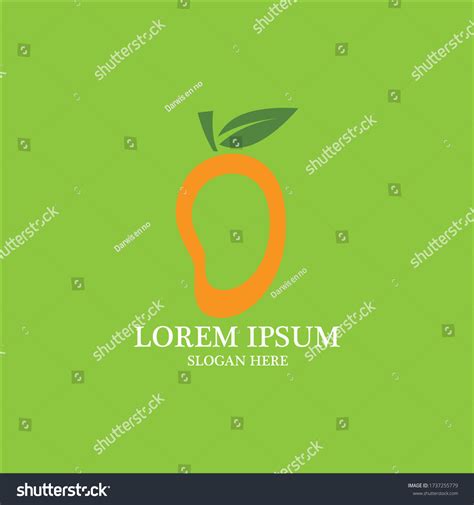 Mango Vector Image Template Logo Stock Vector (Royalty Free) 1737255779 ...