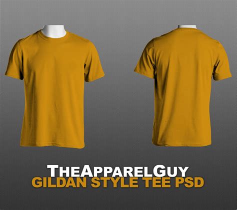 Gildan Style Tee Template PSD by TheApparelGuy.deviantart.com on ...