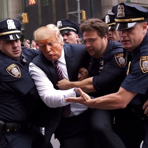 AI generated trump arrest Blank Template - Imgflip