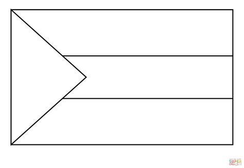 Kolorowanka Flaga Sudanu emoji | Kolorowanki dla dzieci do druku