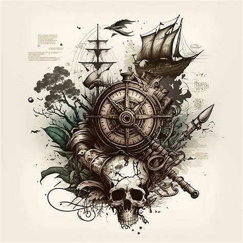 Pirate Tattoo Design